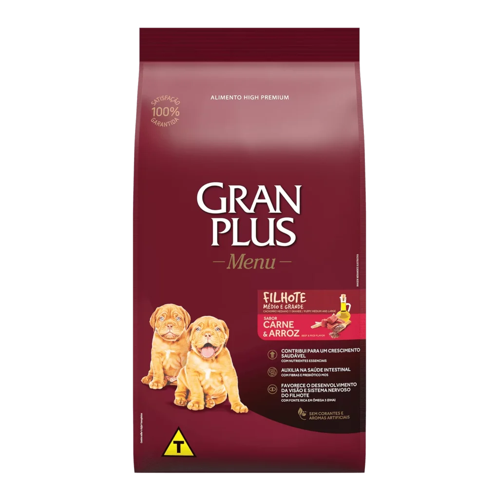 GRAN PLUS MENU CACHORRO MED/GDE CARNE & ARROZ 20 KG