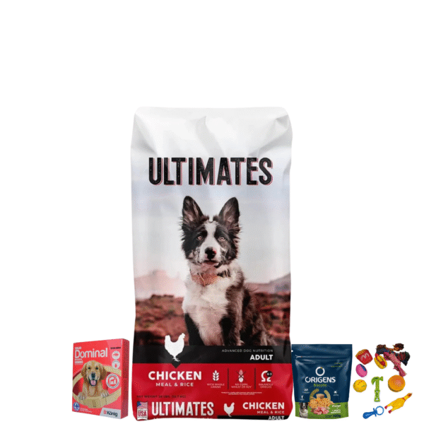 Alimento Pro Pac Adulto 18,18 Kg+ Collar Dominal 25-40 Kg+Juguete Con Chifle+Galletas Origens 700 Grs