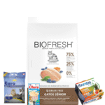 Alimento Biofresh Para Gato Senior Sabor Pollo 7,5 kg+Churu de Atun Y Vieiras+Lata Monge Atun Con Frutas 80 Grs+Arena Euro Litter 15 Kg