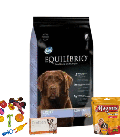 Alimento Equilibrio Light 15 Kg+Alimento Equilibrio Light 15 Kg+ Juguete+Galletas Magnus 1 Kg