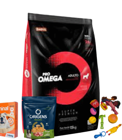 Collar Dominal Perro Mediano+Alimento Omega Adulto 17 KG+Sobre Origens Pollo