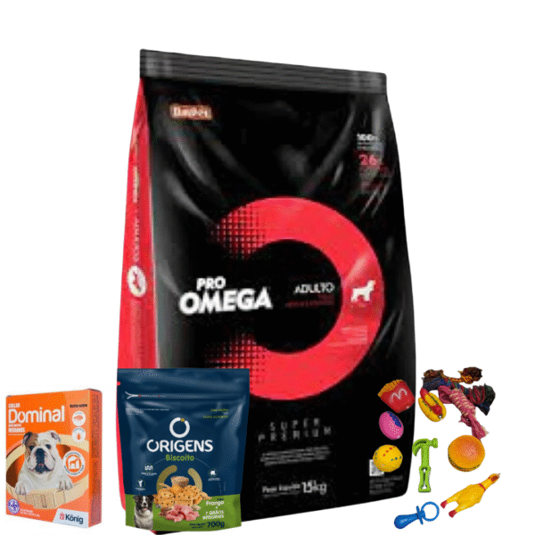 Collar Dominal Perro Mediano+Alimento Omega Adulto 17 KG+Sobre Origens Pollo