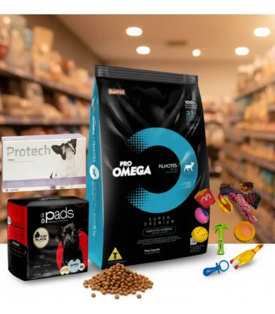 Alimento Omega Puppy Raza Small 10kg+Paños+Juguete+Pipeta
