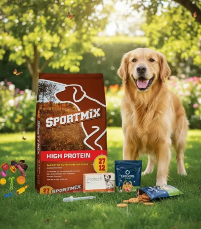 Alimento Sportmix 20kg+Pipeta+Juguete+Galleta Origens 700gr