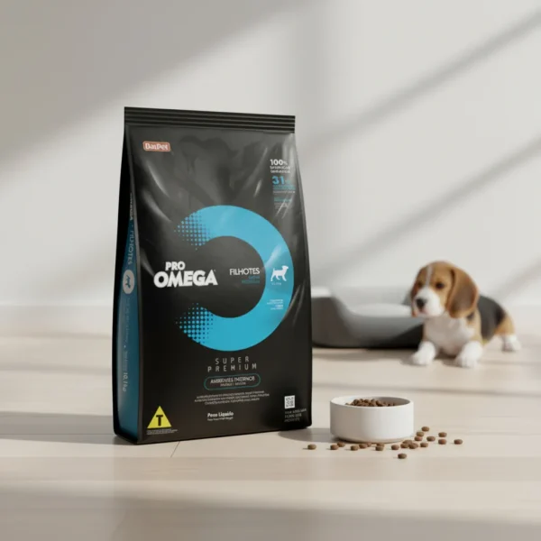 Alimento Omega Puppy Raza Small 3kg+Paños+Juguete+Pipeta