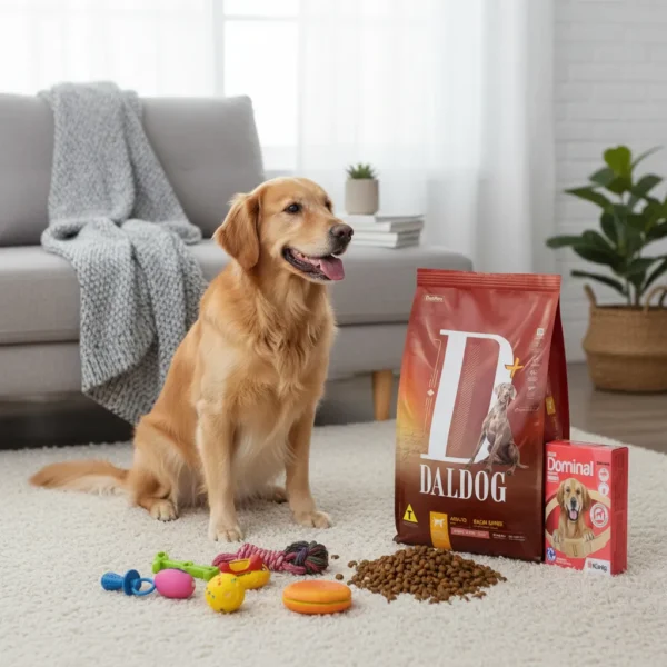 Alimento Daldog Adulto Raza M/G 15Kg+Collar Grande+Juguete