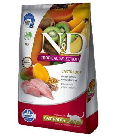 Alimento N&D Ancestral Tropical Gato Castrado Sabor Pollo 7 Kg