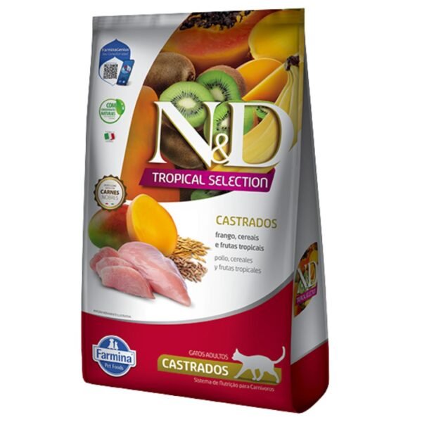 Alimento N&D Ancestral Tropical Gato Castrado Sabor Pollo 7 Kg