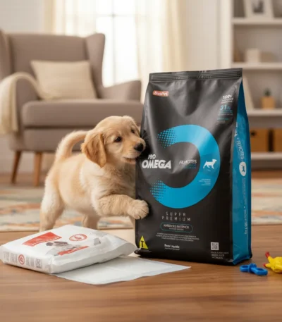 Alimento Omega Puppy Raza Pequeña 10 Kg+Paños 25 U+Juguete