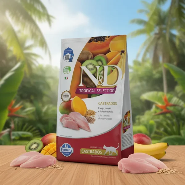 Alimento NYD Ancestral Tropical Gato Castrado Pollo 1,5 Kg