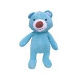 Oso De Peluche Para Perros Con Chifle Celeste 42x26 cm