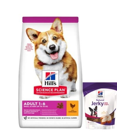 Alimento Hills Perro Adulto Raza Pequeña De 2 Kg+ Tiras De Pollo Deshidratado
