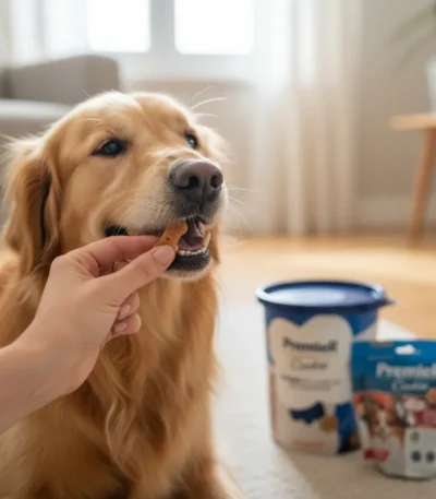 Dos Paquetes cookies Premier Dogs FrutosRojos250grs+bowl