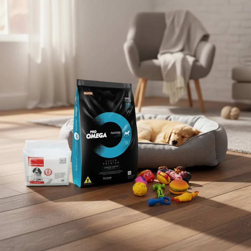 Alimento Omega small breed puppy 10Kg+Paños 60x60 Cm+Toy