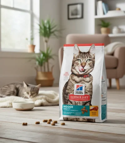 Alimento Hills Gato+7 Años Indoor+Sobre Alimento Wet Pollo