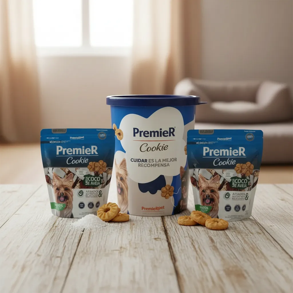 Dos Paquetes Snacks Premier Dogs 250 grs+Recipinte De Regalo