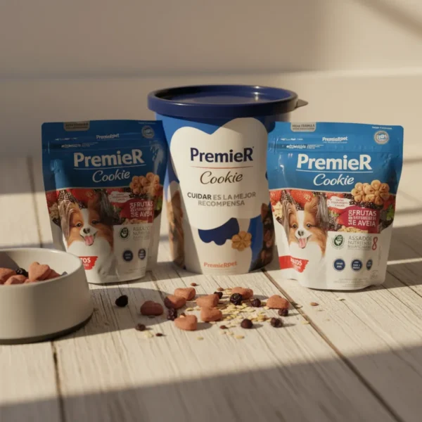 Dos Paquetes Snacks Premier Dogs Frutos Rojos 250gr+Bowl