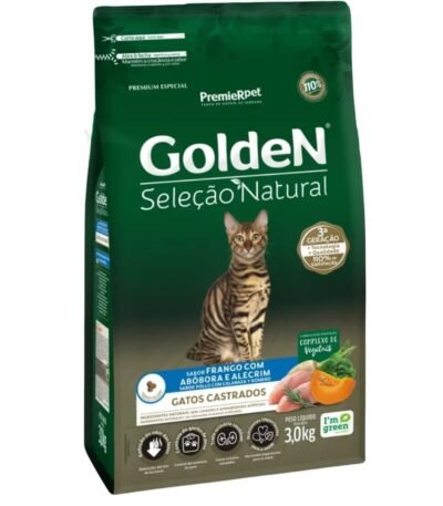 Alimento Golden Seleccion Natural Gato Castrado Pollo Y Calabaza 10 Kg