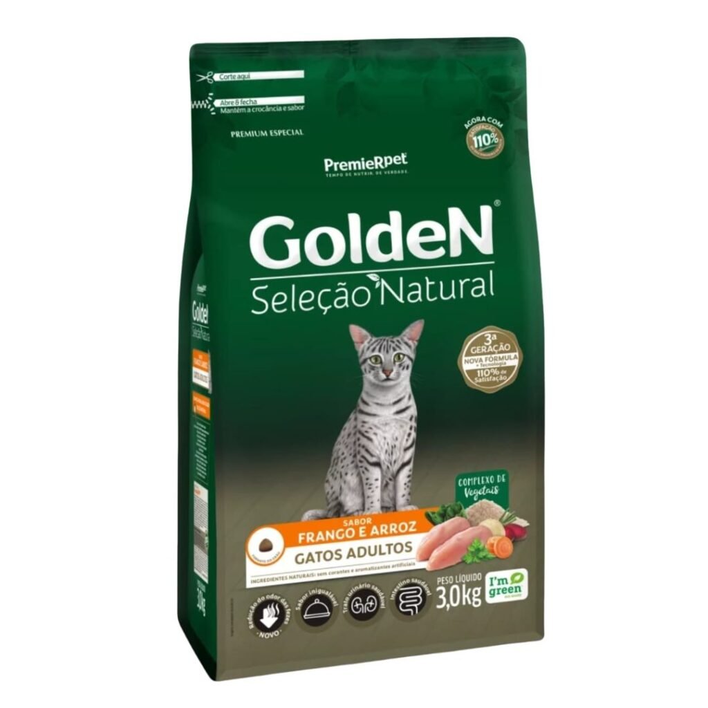Alimento Golden Seleccion Natural Gato Adulto Pollo Y Calabaza 10 Kg