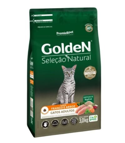 Alimento Golden Seleccion Natural Gato Adulto Pollo Y Calabaza 10 Kg