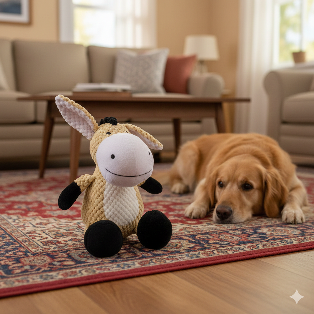 Burro De Peluche Con Chifle 35 Cm De Largo Burro De Peluche Con Chifle 35 Cm De Largo