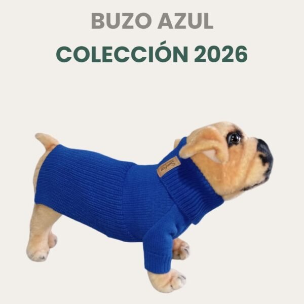 Buzo Simfor De Lana Talle 8 Azul