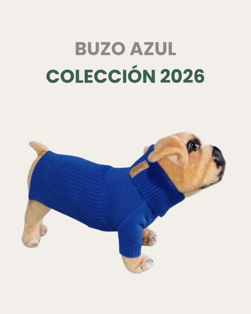 Buzo Simfor De Lana Talle 8 Azul
