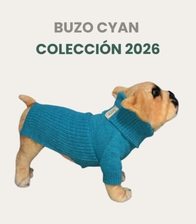 Buzo Simfor De Lana Talle 8 Cyan