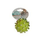 Pelota Con Pinchos Y Chifle Amarilla 6,5 Cm