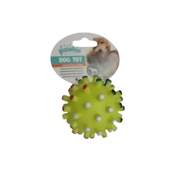 Pelota Con Pinchos Y Chifle Amarilla 6,5 Cm
