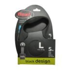 Correa Flexi Cinta 5 Metros Talle L Hasta 50 kg Color Negra