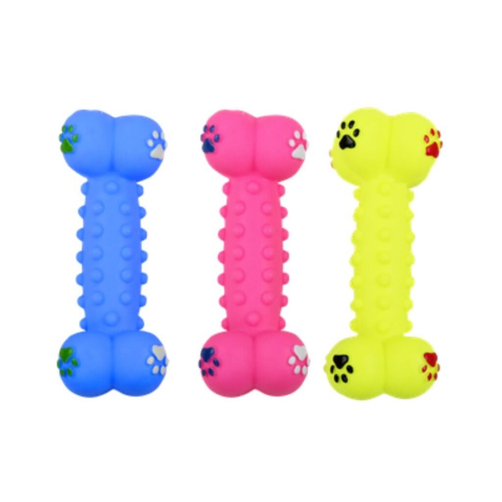 Hueso De Goma Fucsia Con Chifle