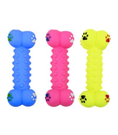 Hueso De Goma Fucsia Con Chifle