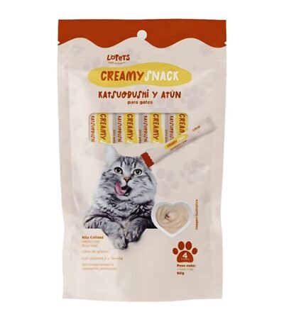Snack Creamy Sabor Katsuobushi Y Atun Para Gatos