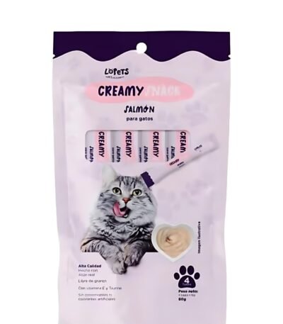 Snack Creamy Sabor Salmon Para Gatos