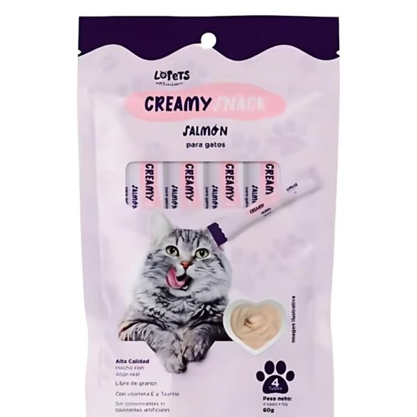 Snack Creamy Sabor Salmon Para Gatos