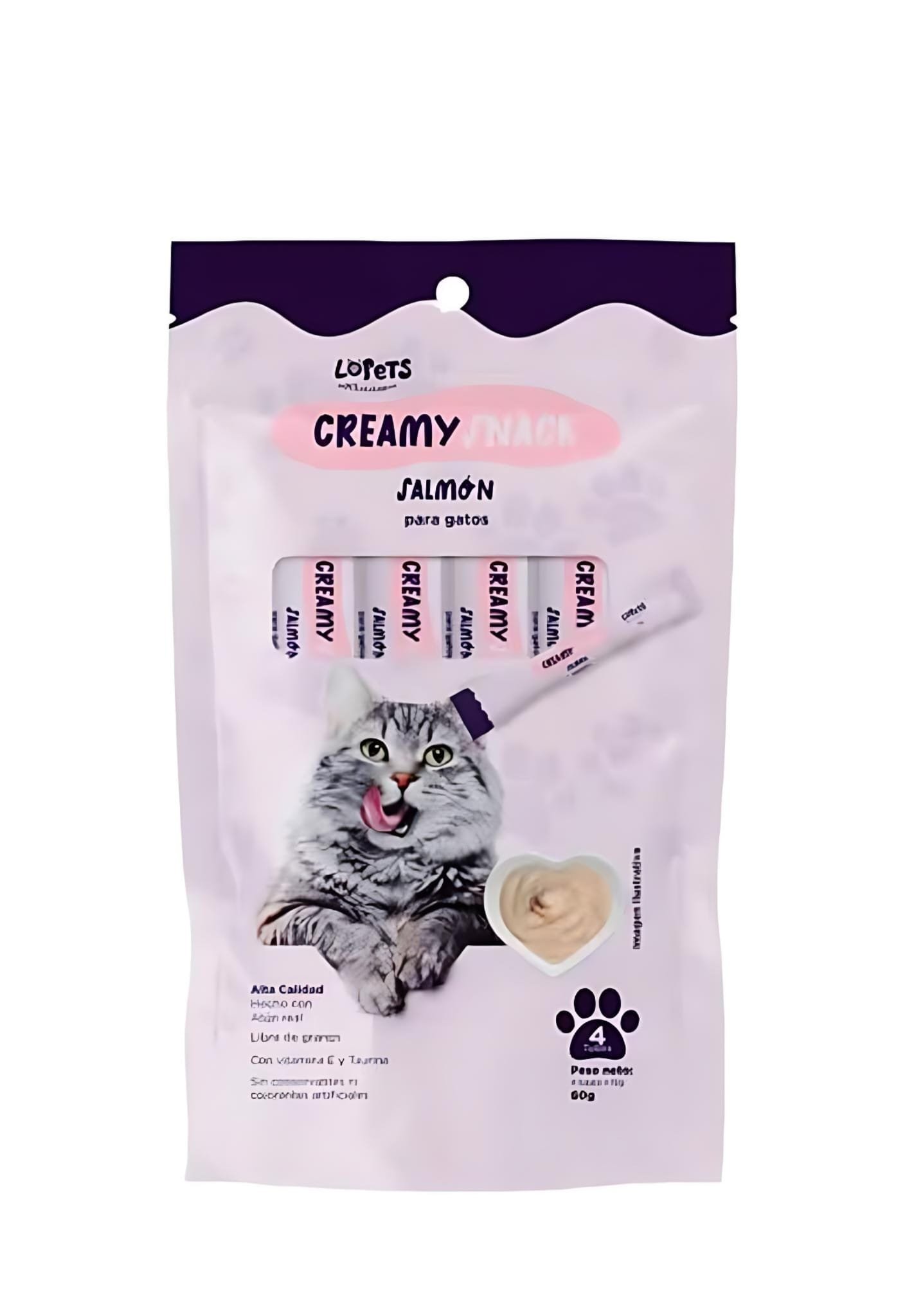 Snack Creamy Sabor Salmon Para Gatos Snack Creamy Sabor Salmon Para Gatos