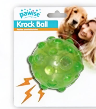 Juguete Pelota Que Hace Ruido A Botella Cuando La Muerden. Color Verde