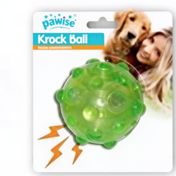 Juguete Pelota Que Hace Ruido A Botella Cuando La Muerden. Color Verde