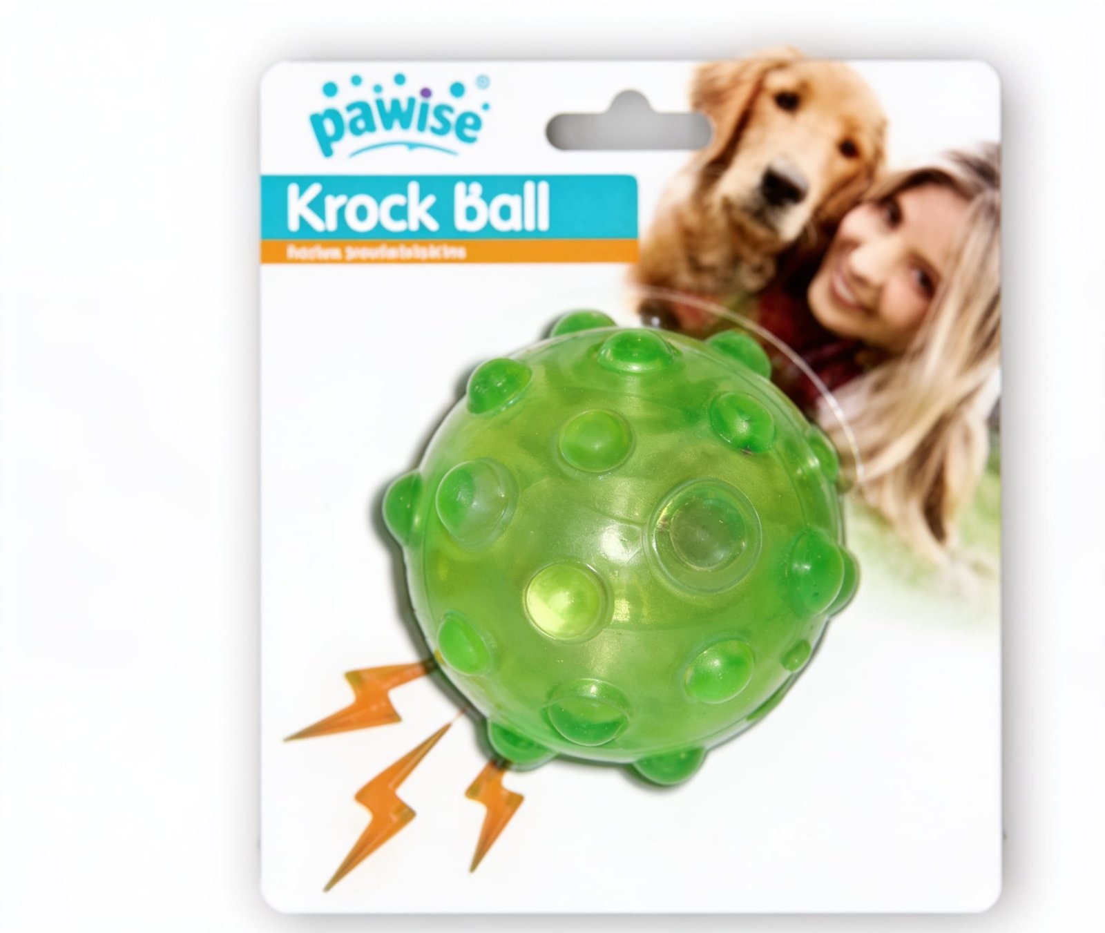 Juguete Pelota Que Hace Ruido A Botella Cuando La Muerden. Color Verde Juguete Pelota Que Hace Ruido A Botella Cuando La Muerden. Color Verde