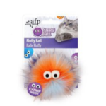 Juguete Monstruito De Colores Para Gato Naranja Blanco
