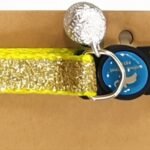 Collar Para Gato Color Amarillo Con Brillo. Abre Facio Cuello 20-30 Cm