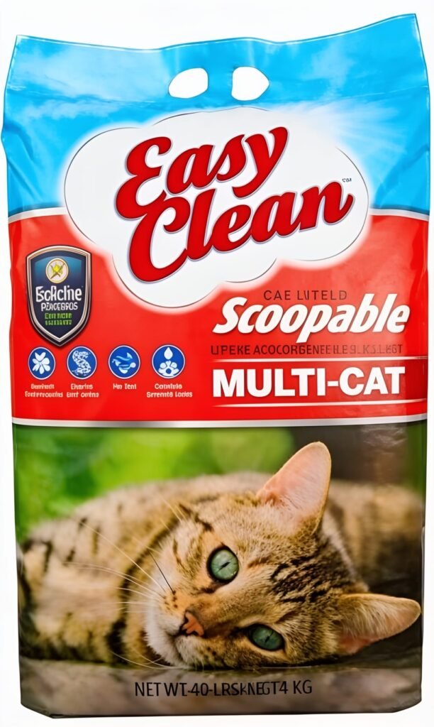 Arena Sanitaria Para Gatos Aglomerante 18 Kg Easy Clean Multi Cat