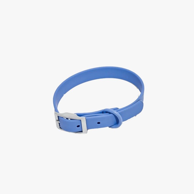 Collar De Silicona Talle Xs. Cuello Hasta 38 cm. Color Celeste