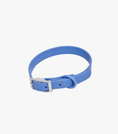 Collar De Silicona Talle S. Cuello Hasta 45 Cm. Color Celeste
