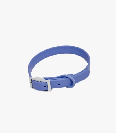 Collar De Silicona Talle M. Cuello Hasta 54 Cm. Color Azul Lunar