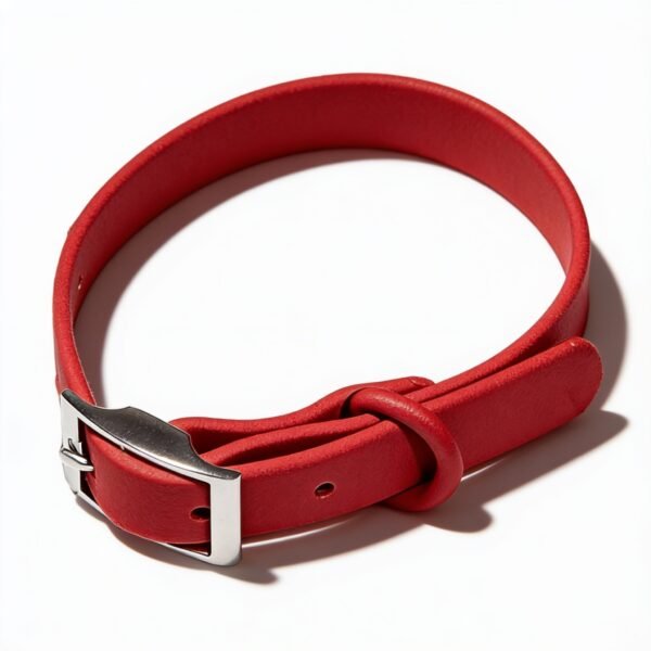 Collar De Silicona Talle L. Cuello Hasta 67 Cm. Color Rojo