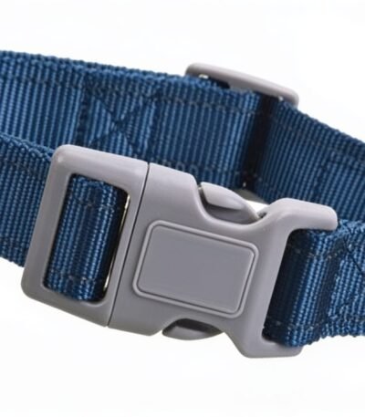 Collar Para Perro Talle M. Color Azul. Cuello 32-48 Cm