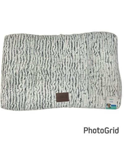 Almohadon En Guata Siliconada Super Suave 91x56x7 Cm. Color Gris Para Perros