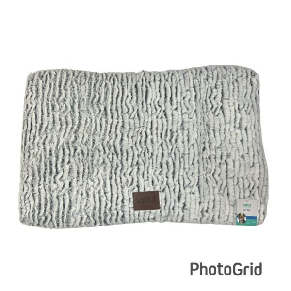 Almohadon En Guata Siliconada Super Suave 91x56x7 Cm. Color Gris Para Perros